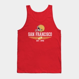 San Francisco Vintage Football Est 1946 For Helmet Game Day Tank Top